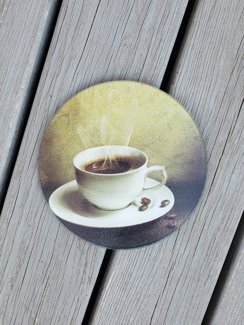 Tempered Glass Round Cutting Board